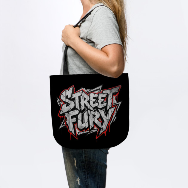 Street Fury T-Shirt | Bold Urban Streetwear Typography Tee | Power Graphic Design by Muhammad Naveed Khan