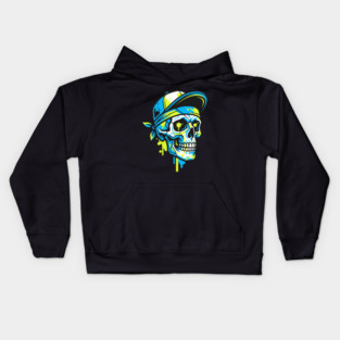 Skull T-Shirt | Bold Dark Streetwear Graphic Tee | Urban Edge Design Kids Hoodie