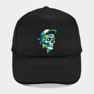 Skull T-Shirt | Bold Dark Streetwear Graphic Tee | Urban Edge Design Hat