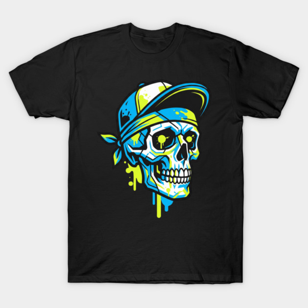 Skull T-Shirt | Bold Dark Streetwear Graphic Tee | Urban Edge Design T-Shirt by Muhammad Naveed Khan