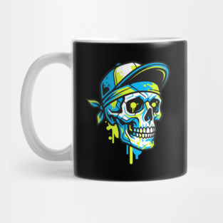 Skull T-Shirt | Bold Dark Streetwear Graphic Tee | Urban Edge Design Mug