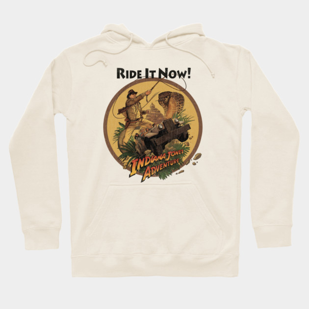 Indy the Ride Temple of Doom Anaheim California theme Park Attraction Hoodie by Joaddo