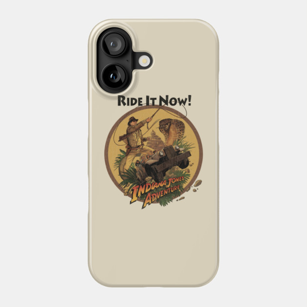 Indy the Ride Temple of Doom Anaheim California theme Park Attraction Phone Case by Joaddo