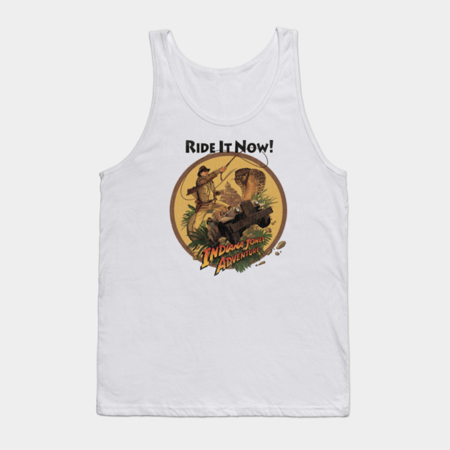 Indy the Ride Temple of Doom Anaheim California theme Park Attraction Tank Top by Joaddo