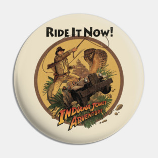 Indy the Ride Temple of Doom Anaheim California theme Park Attraction Pin