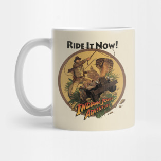 Indy the Ride Temple of Doom Anaheim California theme Park Attraction Mug