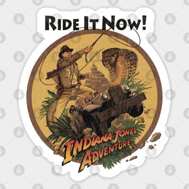 Indy the Ride Temple of Doom Anaheim California theme Park Attraction Sticker by Joaddo