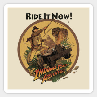 Indy the Ride Temple of Doom Anaheim California theme Park Attraction Magnet