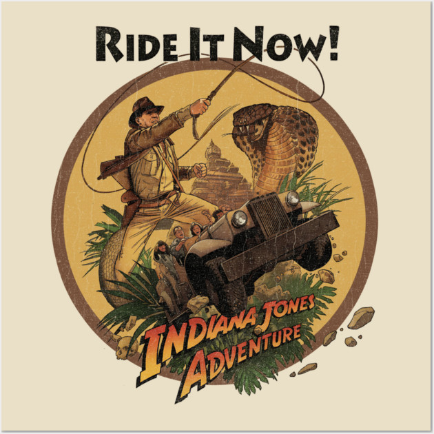 Indy the Ride Temple of Doom Anaheim California theme Park Attraction Wall Art by Joaddo