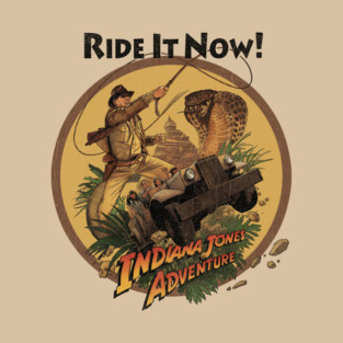 Indy the Ride Temple of Doom Anaheim California theme Park Attraction T-Shirt