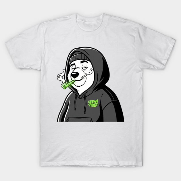 Urban Paws T-Shirt | Cool Streetwear Animal Graphic Tee | Bold Mascot Design T-Shirt by Muhammad Naveed Khan