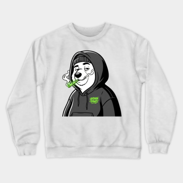 Urban Paws T-Shirt | Cool Streetwear Animal Graphic Tee | Bold Mascot Design Crewneck Sweatshirt by Muhammad Naveed Khan