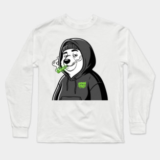 Urban Paws T-Shirt | Cool Streetwear Animal Graphic Tee | Bold Mascot Design Long Sleeve T-Shirt