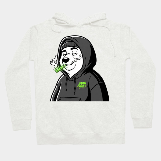 Urban Paws T-Shirt | Cool Streetwear Animal Graphic Tee | Bold Mascot Design Hoodie by Muhammad Naveed Khan