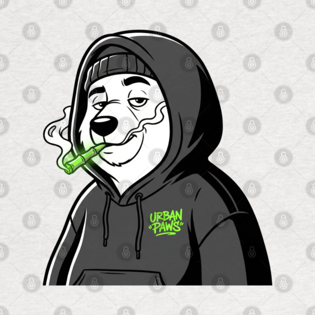 Urban Paws T-Shirt | Cool Streetwear Animal Graphic Tee | Bold Mascot Design by Muhammad Naveed Khan