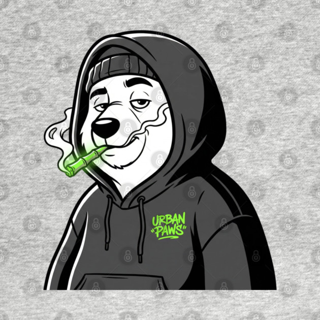 Urban Paws T-Shirt | Cool Streetwear Animal Graphic Tee | Bold Mascot Design by Muhammad Naveed Khan