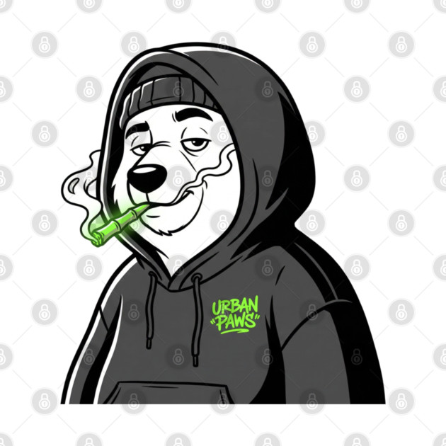 Urban Paws T-Shirt | Cool Streetwear Animal Graphic Tee | Bold Mascot Design by Muhammad Naveed Khan