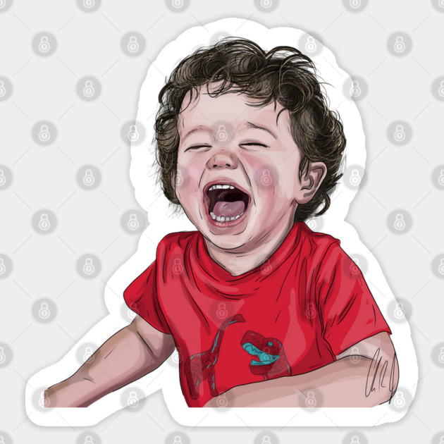Sammy Laughs Sticker by 51Deesigns