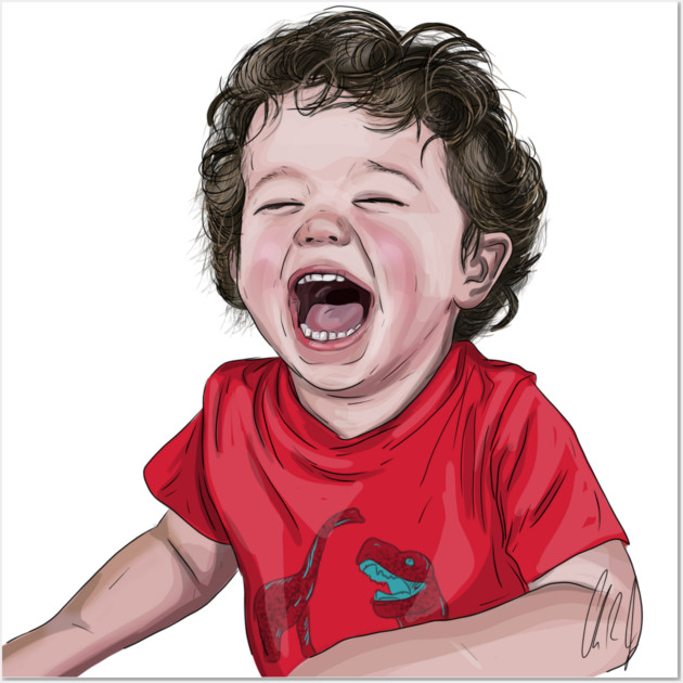 Sammy Laughs Wall Art by 51Deesigns