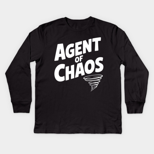 Agent of Chaos Kids Long Sleeve T-Shirt by Frank Ring