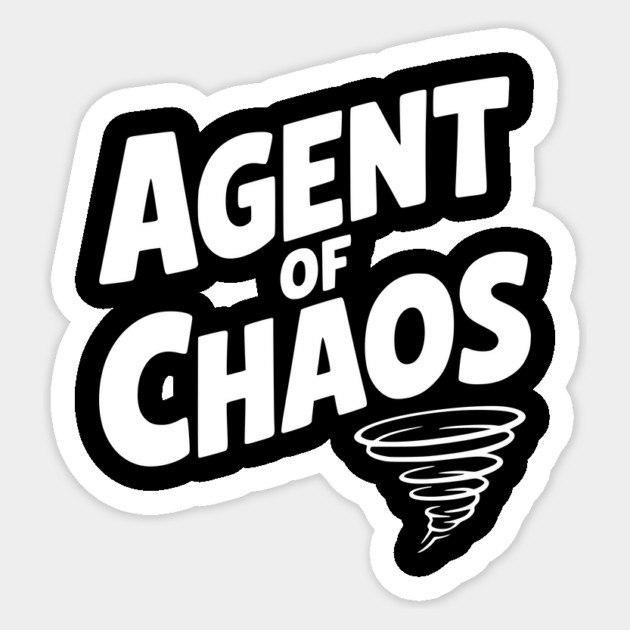 Agent of Chaos Sticker by Frank Ring