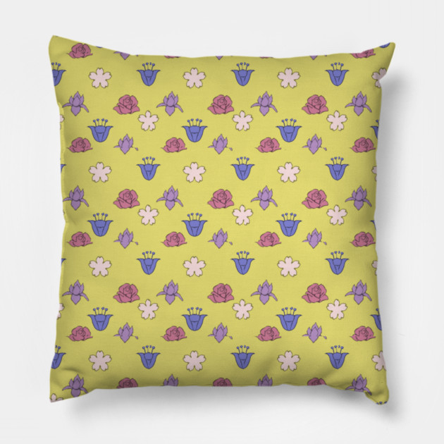 flowers pattern Pillow by droidmonkey