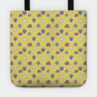 flowers pattern Tote