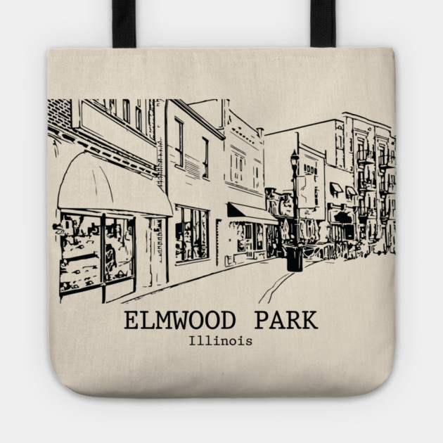 Elmwood Park - Illinois Tote by Lakeric