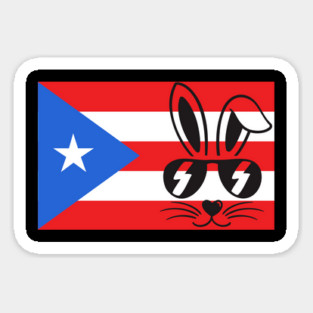 Puerto Rican Bunny 6 Sticker