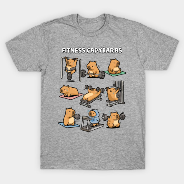 Fitness Capybaras T-Shirt by GoshWow®