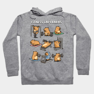 Fitness Capybaras Hoodie
