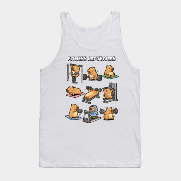 Fitness Capybaras Tank Top by GoshWow®