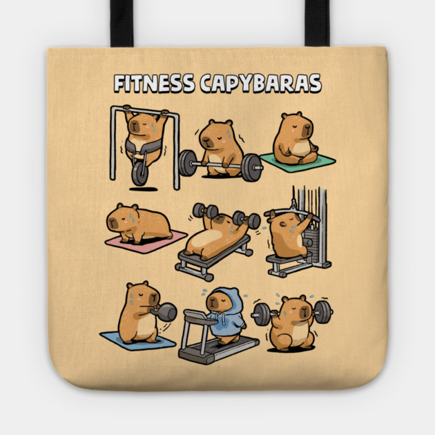 Fitness Capybaras Tote by GoshWow®