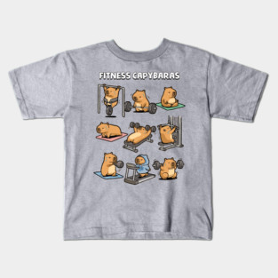 Fitness Capybaras Kids T-Shirt
