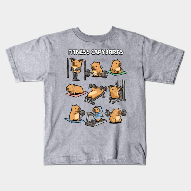 Fitness Capybaras Kids T-Shirt by GoshWow®