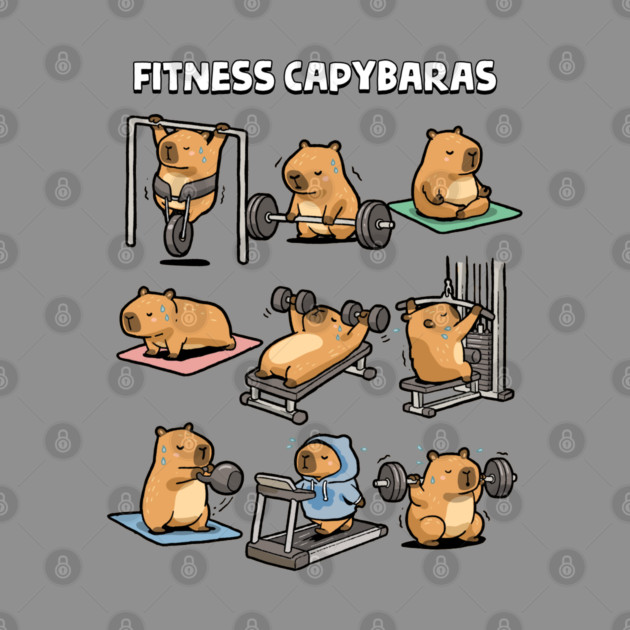 Fitness Capybaras by GoshWow®
