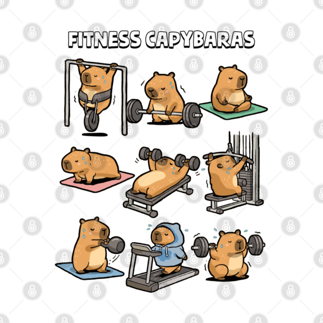 Fitness Capybaras by GoshWow®