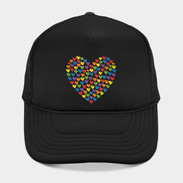 Colorful Rainbow Hearts by Creatifly Graphic Tees