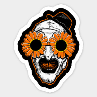 Sunflower Sunglasses Horror Clown Movie Terrifiers 2 Sticker