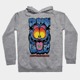 Proud to Be a Problem - Trippy Cat Meme Streetwear Hoodie