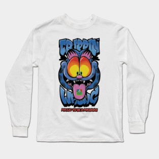Proud to Be a Problem - Trippy Cat Meme Streetwear Long Sleeve T-Shirt