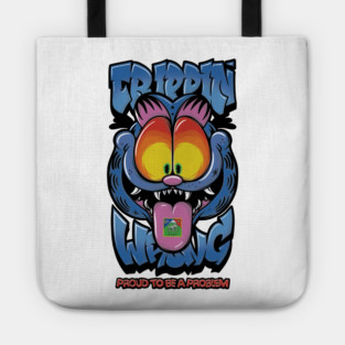 Proud to Be a Problem - Trippy Cat Meme Streetwear Tote