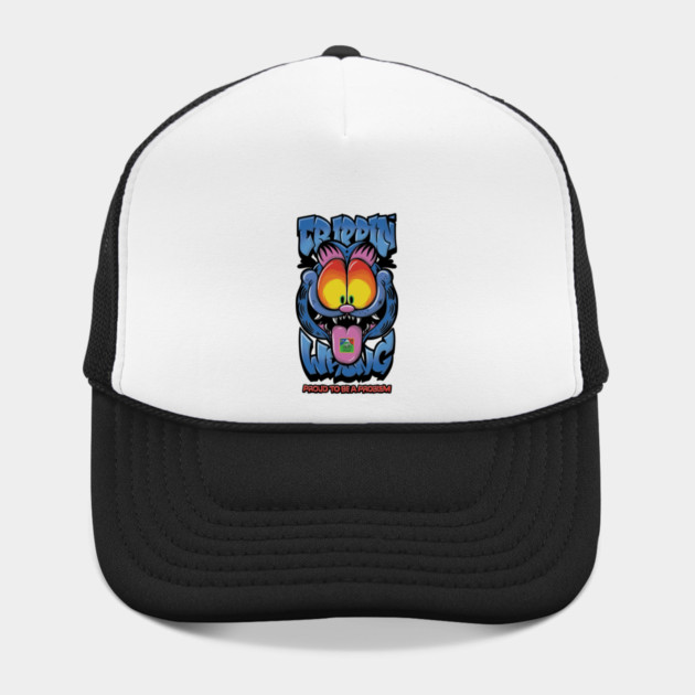 Proud to Be a Problem - Trippy Cat Meme Streetwear by Wrong