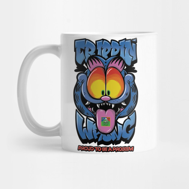 Proud to Be a Problem - Trippy Cat Meme Streetwear by Wrong