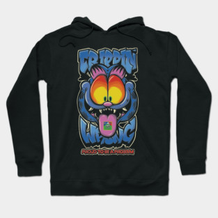 Trippin’ Psychedelic Cat - Funny Trippy Streetwear Hoodie