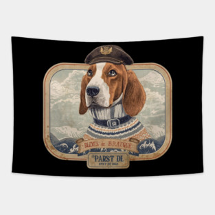 Basset Fauve de Bretagne Sardine Tin | Fisherman Hound Art Tapestry