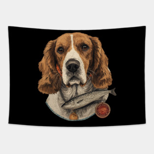 asset Fauve de Bretagne Sardine Fisherman Hound Art Tapestry
