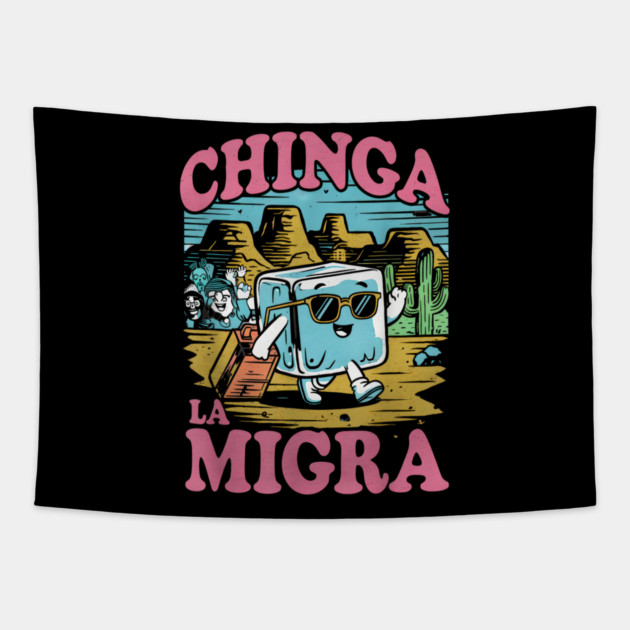 abolish-ice Tapestry by dtr_art