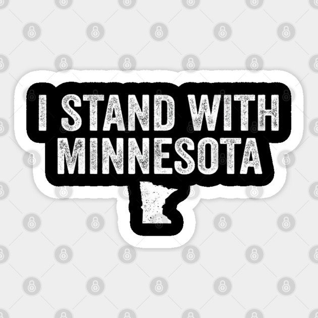 I-stand-with-minnesota Sticker by dtr_art