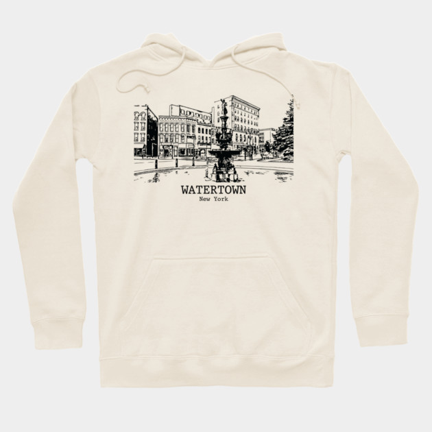 Watertown - New York Hoodie by Lakeric